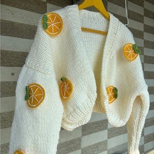 Lemon Crochet Cardigan M/L SO SOFT!!